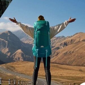 HOMIEE 50L Hiking Backpack Waterproof Camping Rucksack with Rain Cover